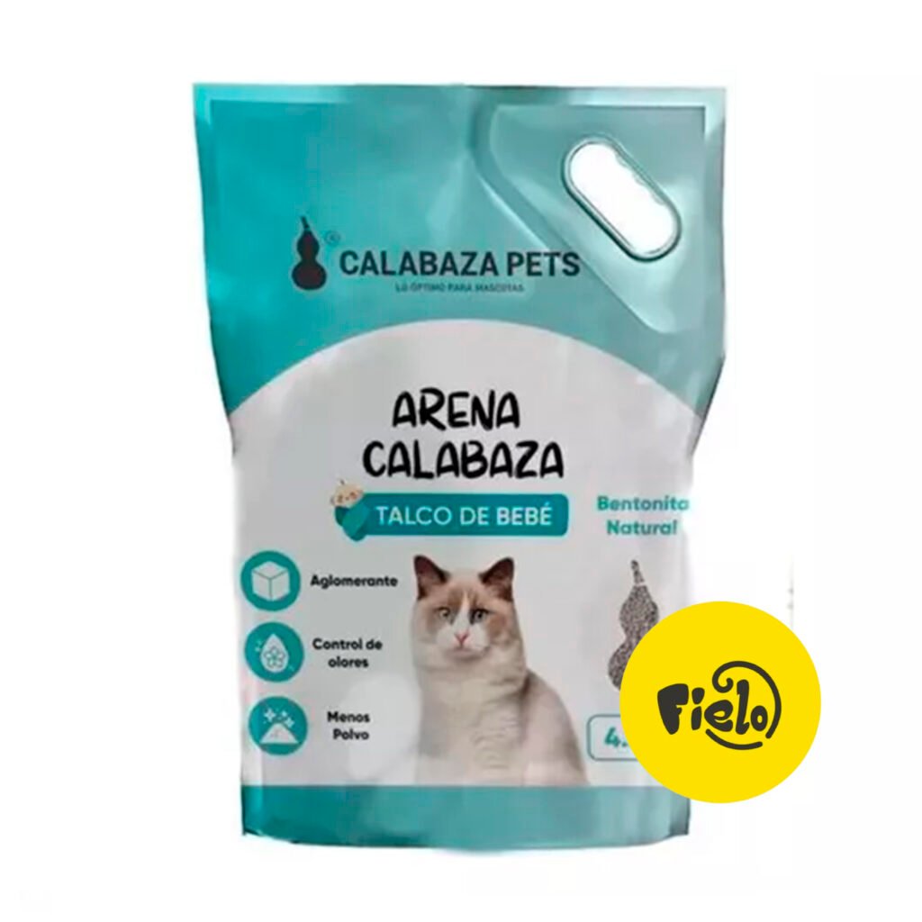 Arena Calabaza Aroma Talco de Bebé para tu gatito