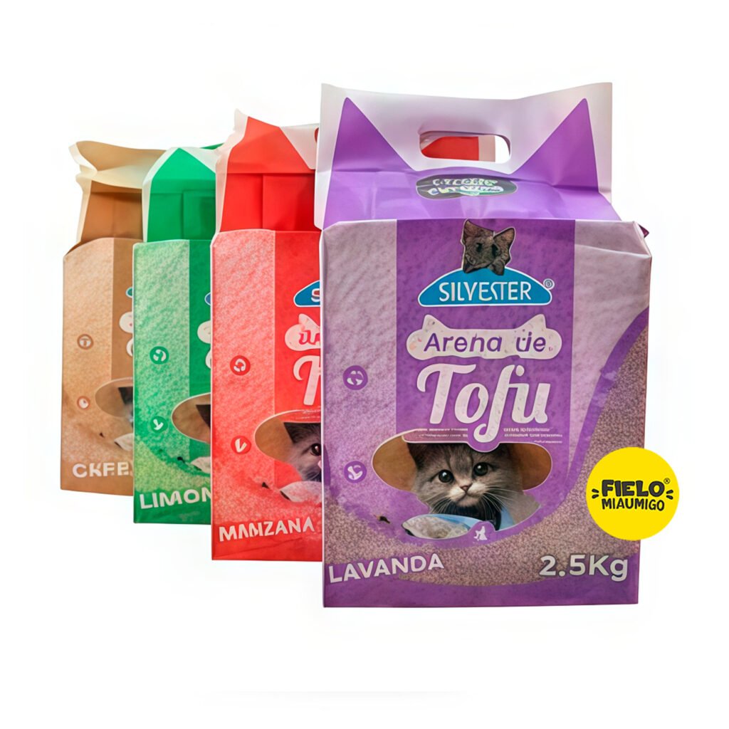 Arena Tofu Silvester Manzana para gatos