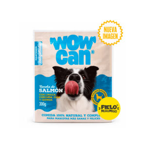 Alimento Cocinado Perro 300gr Wow Can Salmon