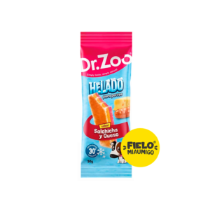 Dr. Zoo Helado para Perros Sabor Salchicha y Queso 50 g